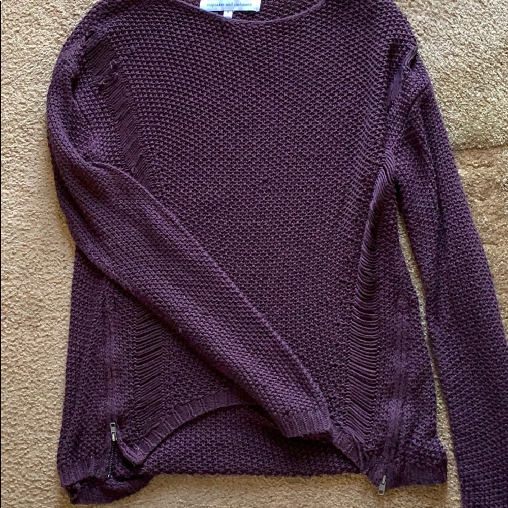 Cupcakes &Cashmer mesh sweater